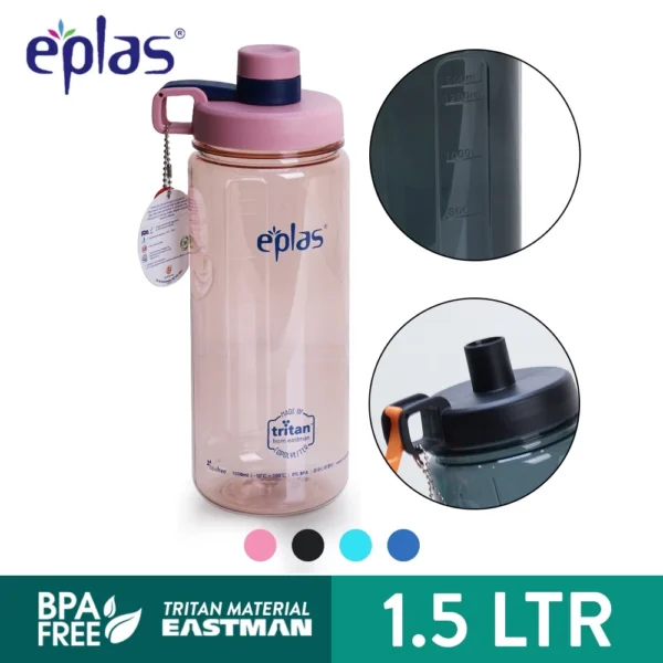 7770c70057f552a02a48a09bb838c7b4.webp eplas BPA Free Portable Big Volume Elegant Drinking Water Bottle Tumbler 1500ml