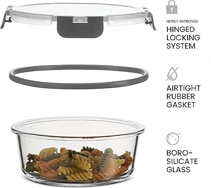 81akgo0NTYL._AC_SX425_.jpg FineDine 24 Piece Glass Storage Containers with Lids Leak Proof