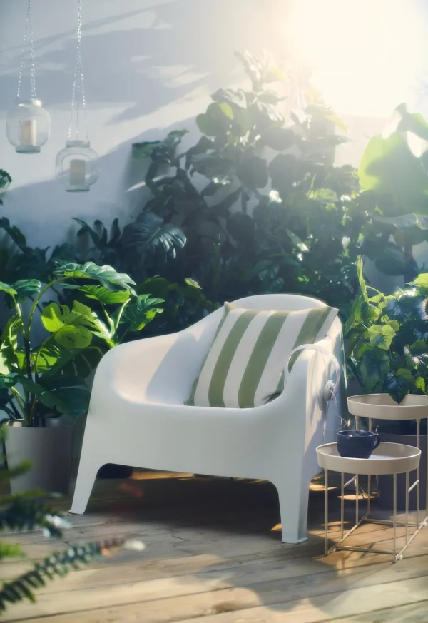 Outdoor Armchair White